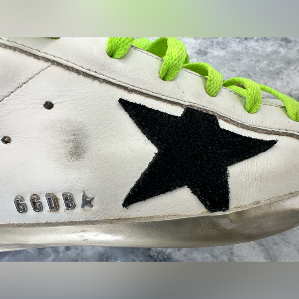 Golden Goose Super-Star White and Black Women’s Sneakers - Picture 8 of 9